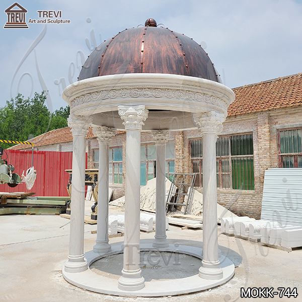 White Marble Gazebo for Wedding Decoration Supplier