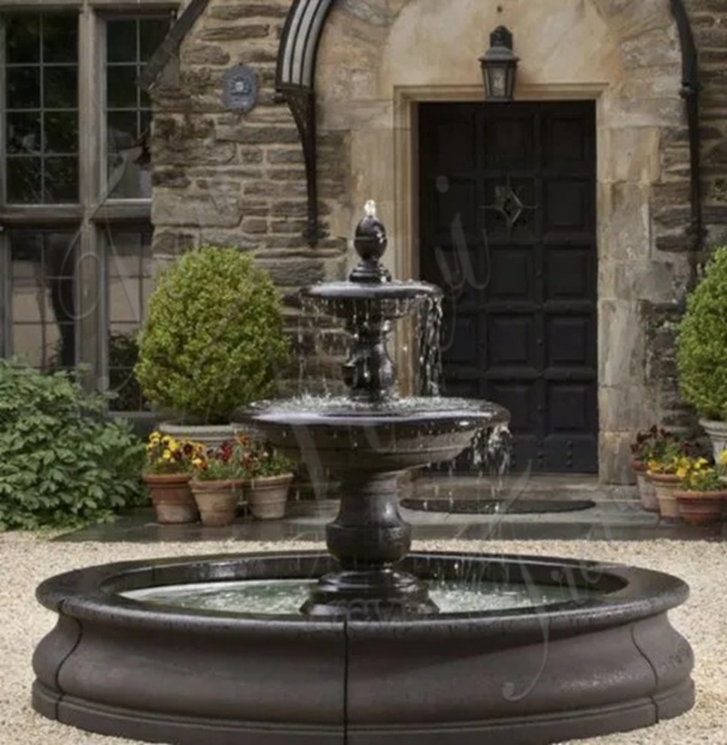 black water fountain outdoor-Trevi Sculpture