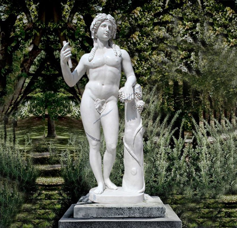 God of Wine Dionysus Statue Details