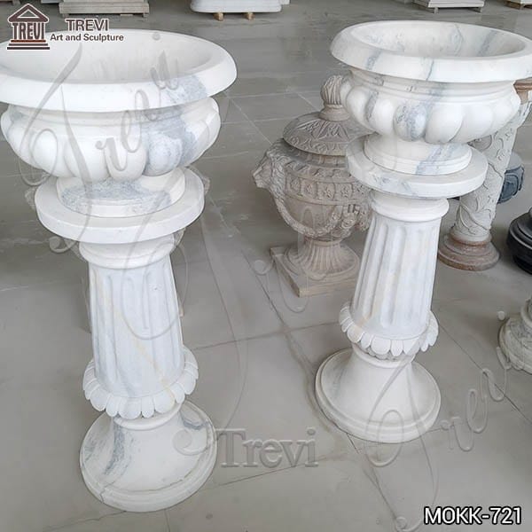 Classic Small Marble Flower Decoration for Sale MOKK-721