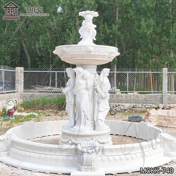 Customized Polished Granite Tiered Fountain Simple