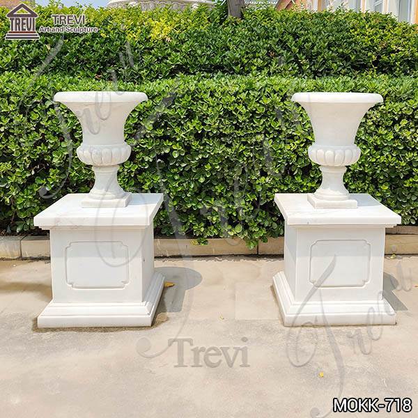 Delicate Garden Decoration Marble Flower Human for