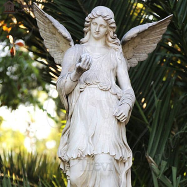 Large Marble Angel with Wings Statues for Decoration for sale MOKK-242