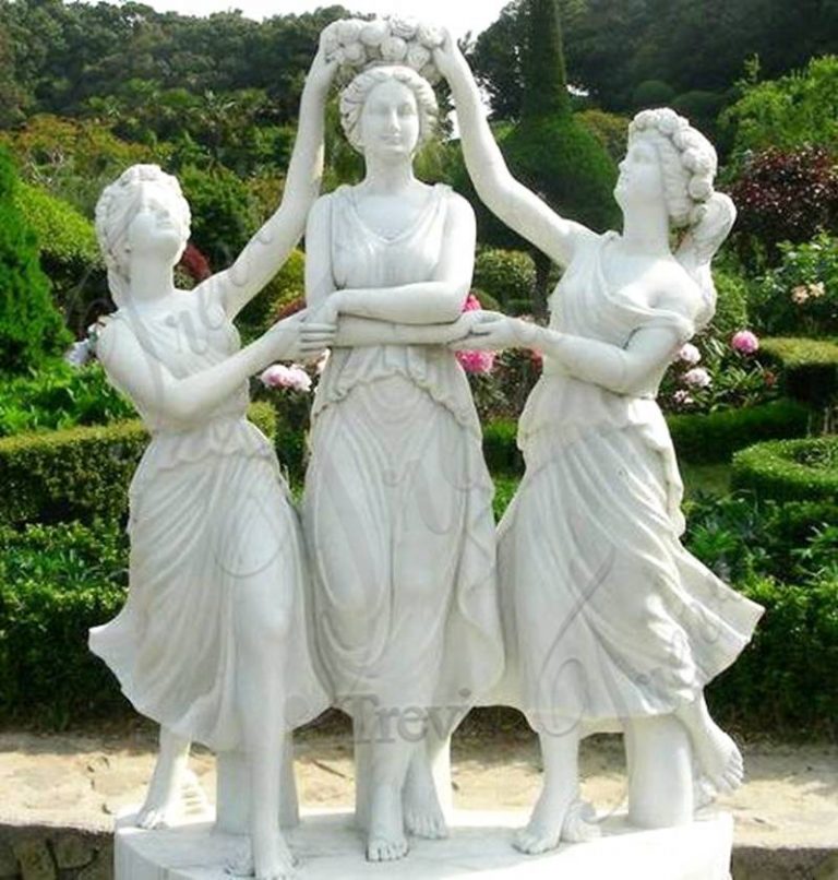 Famous Marble Garden Statue Group Three Graces Replica for Sale TMC30