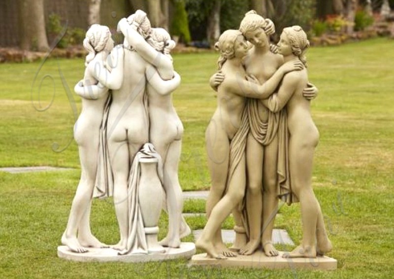 three graces sculpture for sale-Trevi Art Sculpture