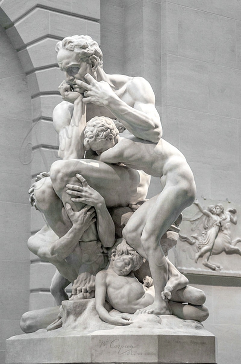 ugolino and sons-Trevi Marble Statue
