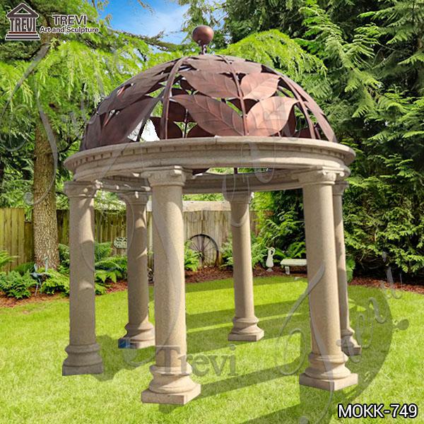 Beige Marble Gazebo Decoration Factory MOKK-749