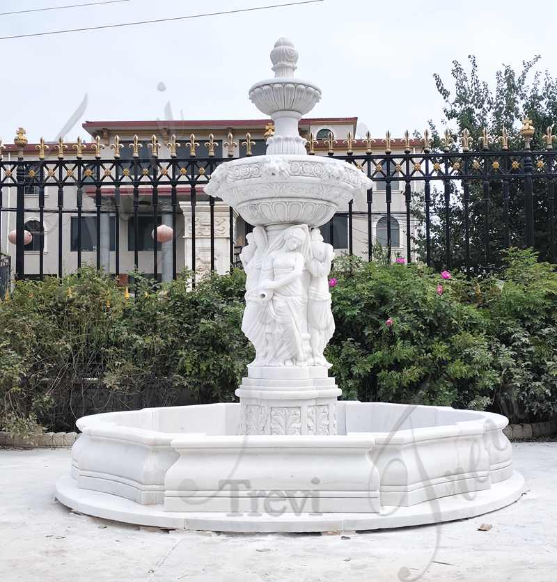 marble water fountain-trevi sculpture