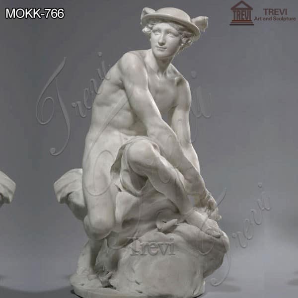 Life Size God Mercury Marble Garden Statue for Sale MOKK-766