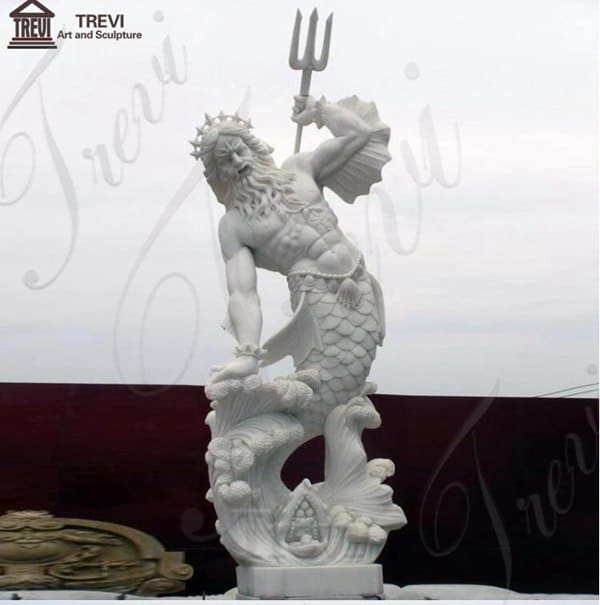 Poseidon Marble Garden Statue for sale MOKK-778