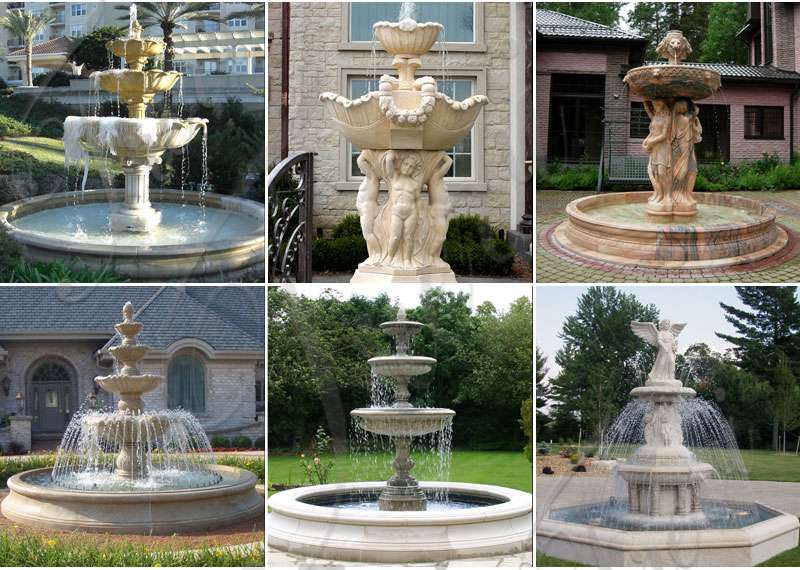 Marble Fountain Sculpted for UK Clients: