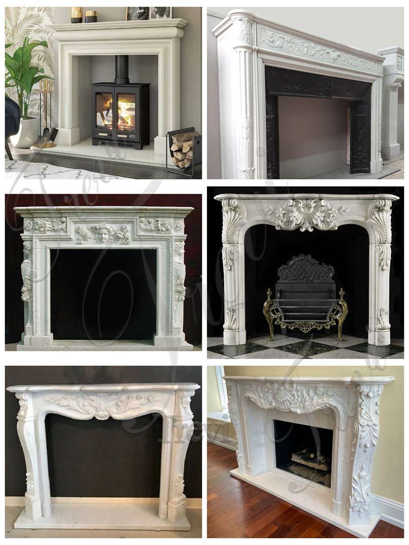 modern black marble fireplace-Trevi Sculpture