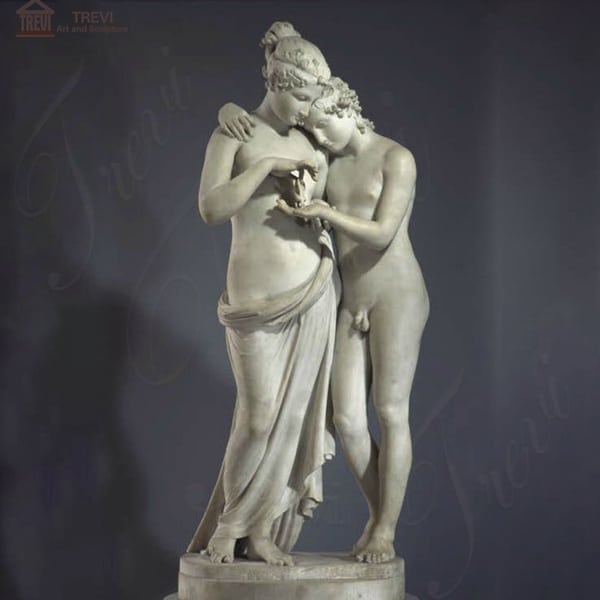 Cupid and Psyche Life Size Marble Statue for Sale MOKK-317 - 副本
