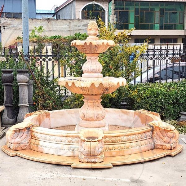 Tiered Outdoor Marble Water Fountain China Manufacturer MOKK-785