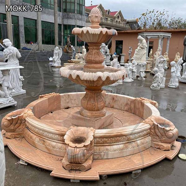 Tiered Outdoor Marble Water Fountain China Manufacturer MOKK785