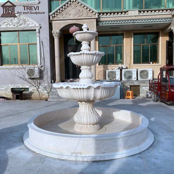 Tiered Marble Water Fountain for Backyard Decor Sale MOKK-697