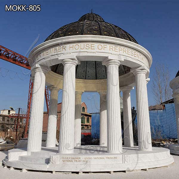 Decoration Huge Column Marble Gazebo for Sale MOKK-805