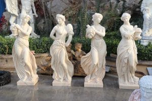 Garden Marble Statues Beige Four Seasons Goddess Sale MOKK-810 - Trevi