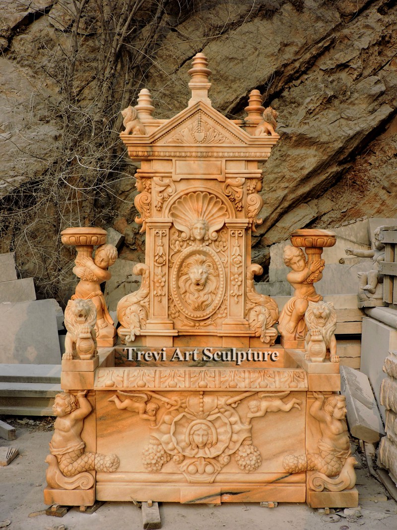 luxury style wall fountain for castle
