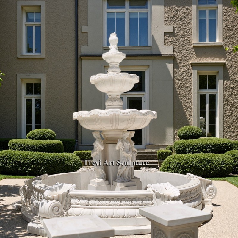 3 tier water fountain for driveway