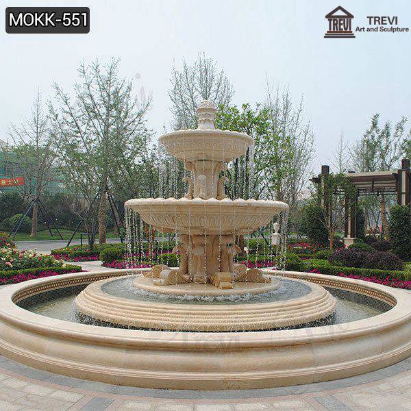 Three Tiered High Quality Marble Water Fountain Design Factor