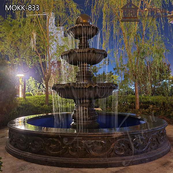 Outdoor Marble Water Fountain Yard Decoration for sale MOKK-833