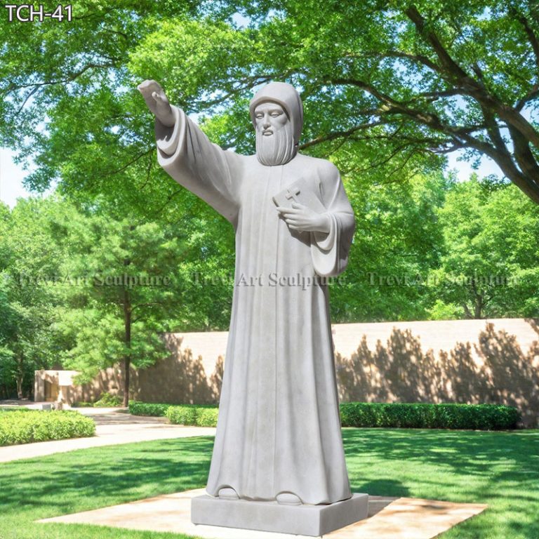 religious marble statues of st charbel for sale
