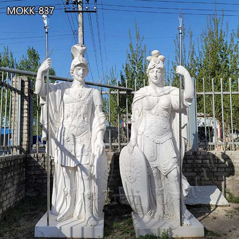 Custom Manor Marble Warrior Statue Life Size for Sale MOKK837 Trevi Marble Sculpture