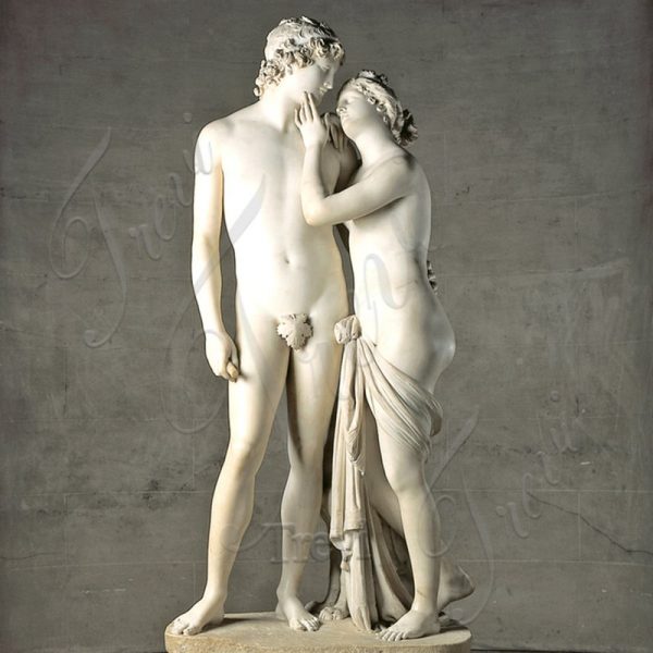 Famous Venus and Adonis White Marble Statue Decor for Sale MOKK-322