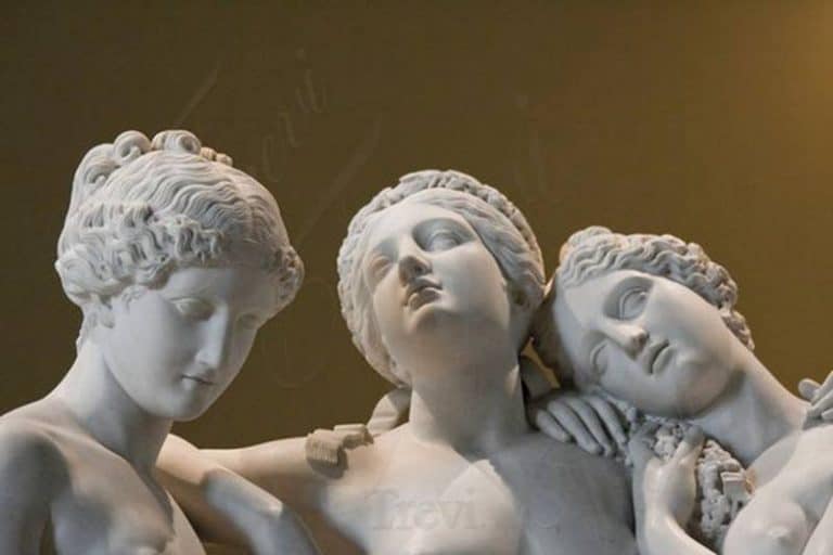 Classical Art Marble Three Graces Sculpture for Sale MOKK835 Trevi