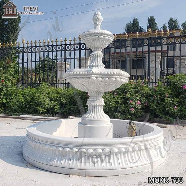 Medium Size Outdoor Marble Fountain Garden Decoration for sale MOKK-733 (4)