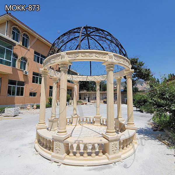 Outdoor Decoration Classic Marble Gazebo for Sale MOKK-873 (2)