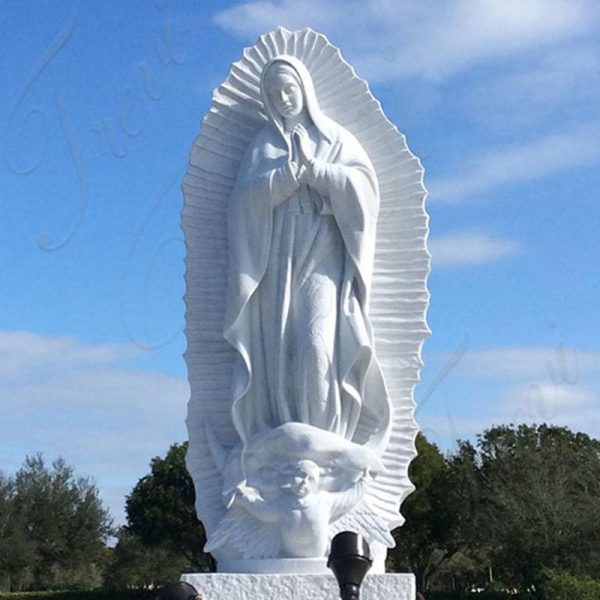 Our lady of guadalupe outdoor catholic marble statues for sale TCH-116