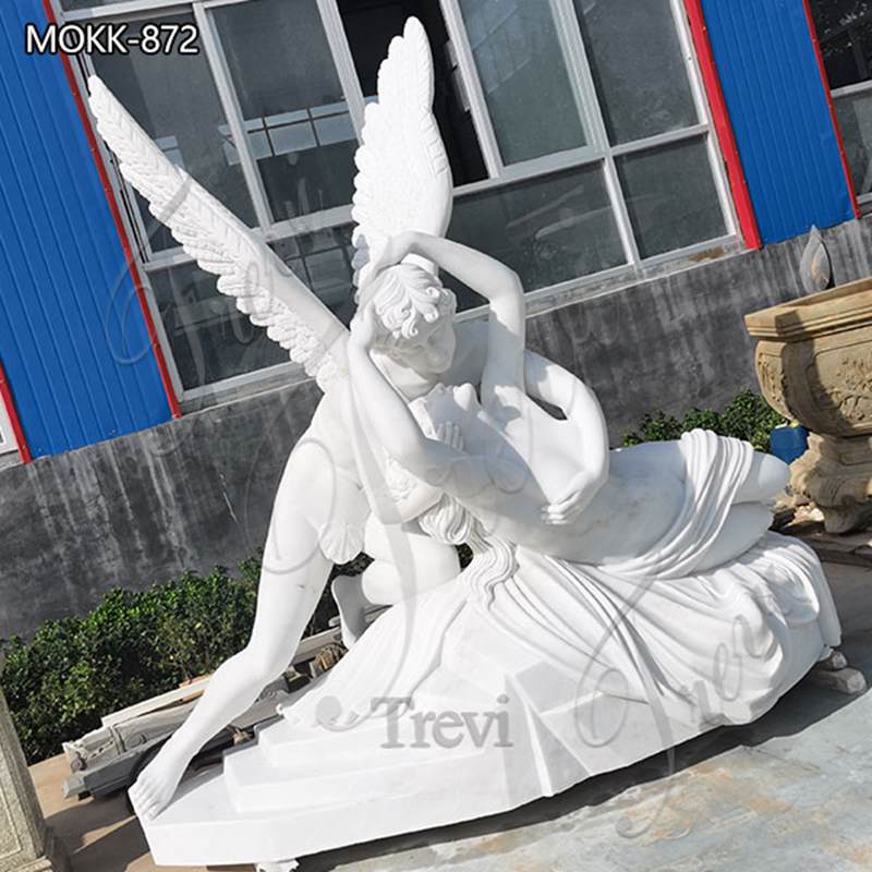 Life Size Cupid and Psyche Marble Angel Statue for Sale MOKK-872 (1)