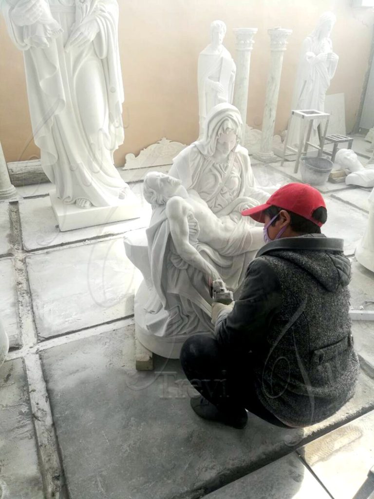 Marble Pieta Statue