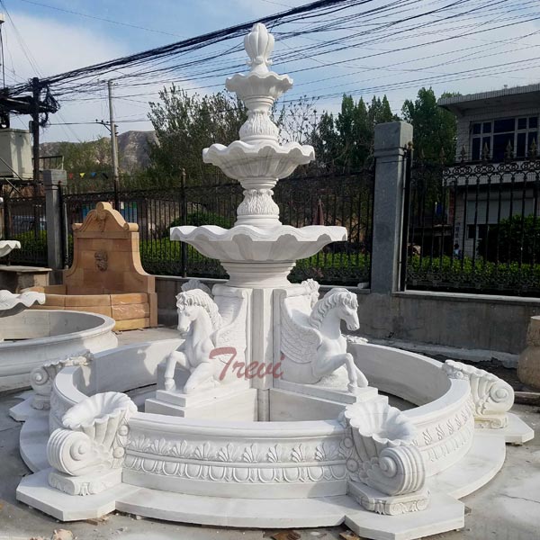 three tiered water fountain