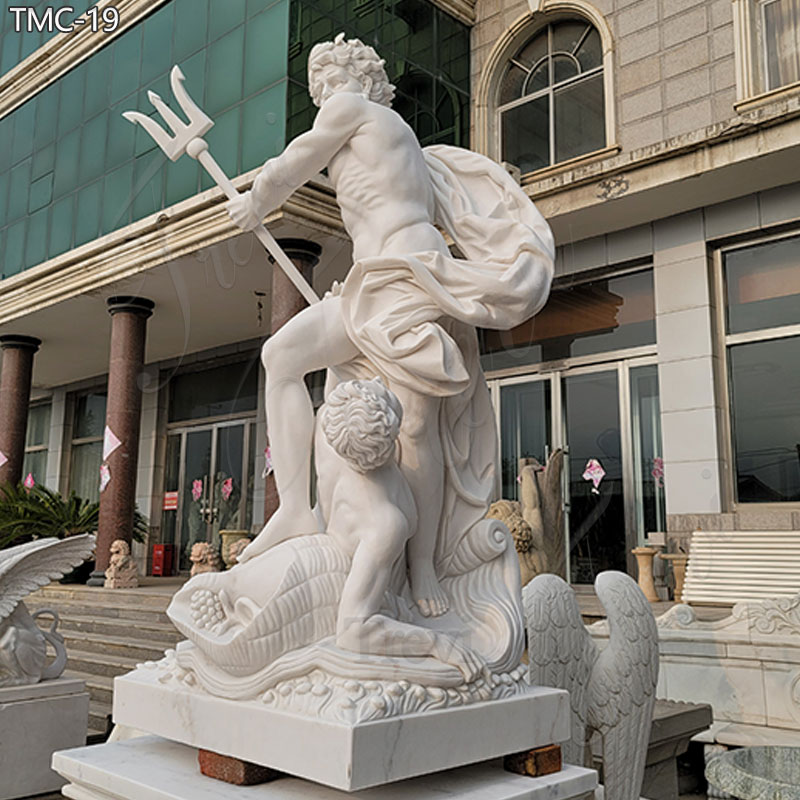 Poseidon Marble Statue
