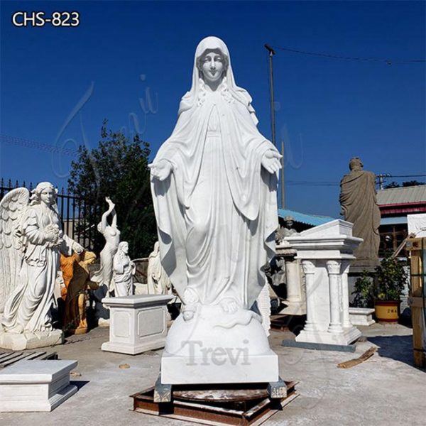 Customized Marble Virgin Mary Statue Hot Church Decoration Supplier CHS-823