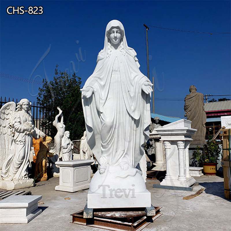 Virgin Mary statue garden