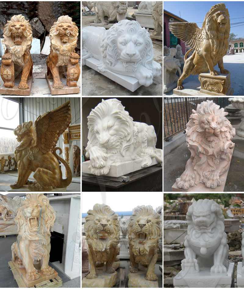 lion statues for garden