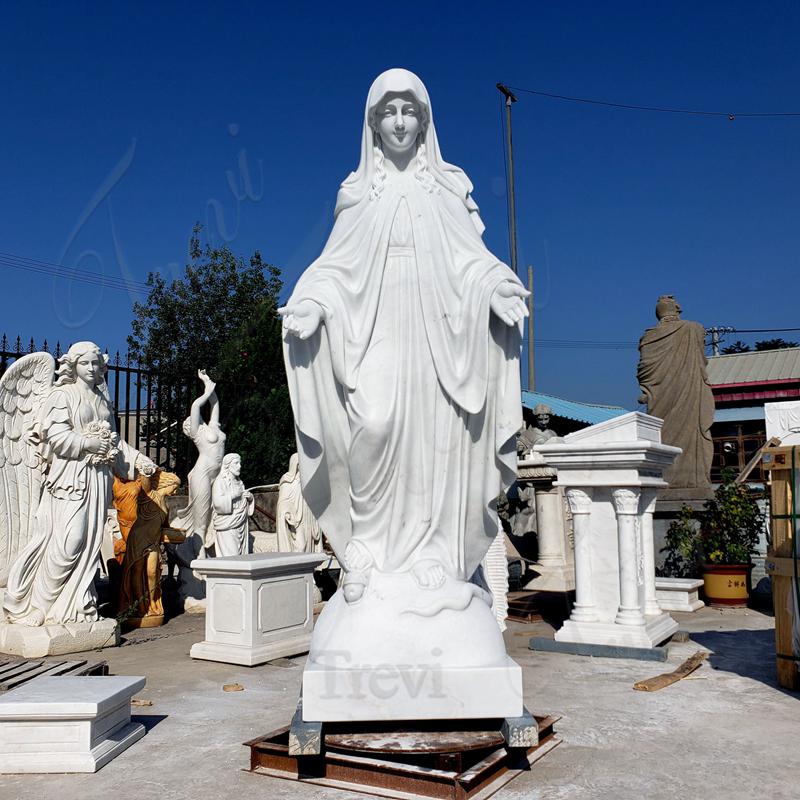 marble Virgin Mary statue
