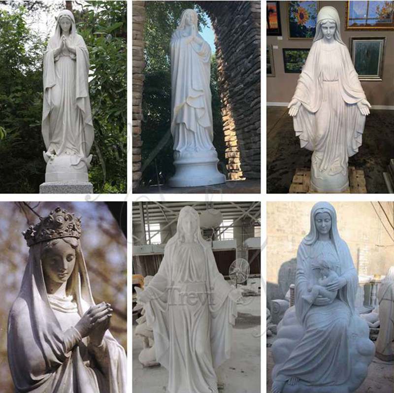 outdoor Virgin Mary statue