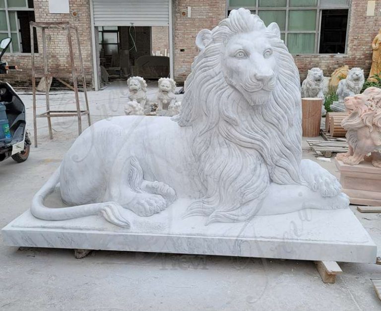 Why People Like Lion Statues for Front Porch?Trevi Marble Sculpture