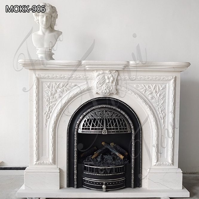 white marble fireplace for sale