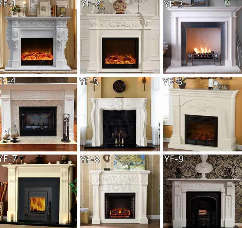 white marble fireplace mantel