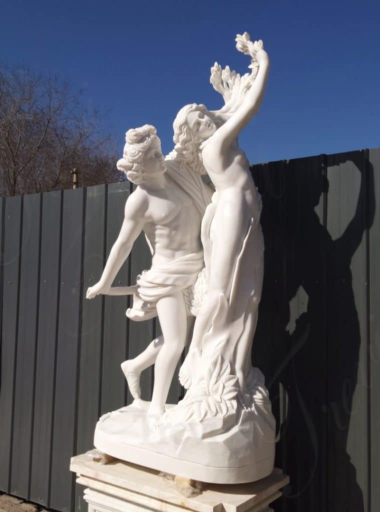 Lifesize Marble Greek Garden Statue Apollo and Daphne Bernini Art MOKK