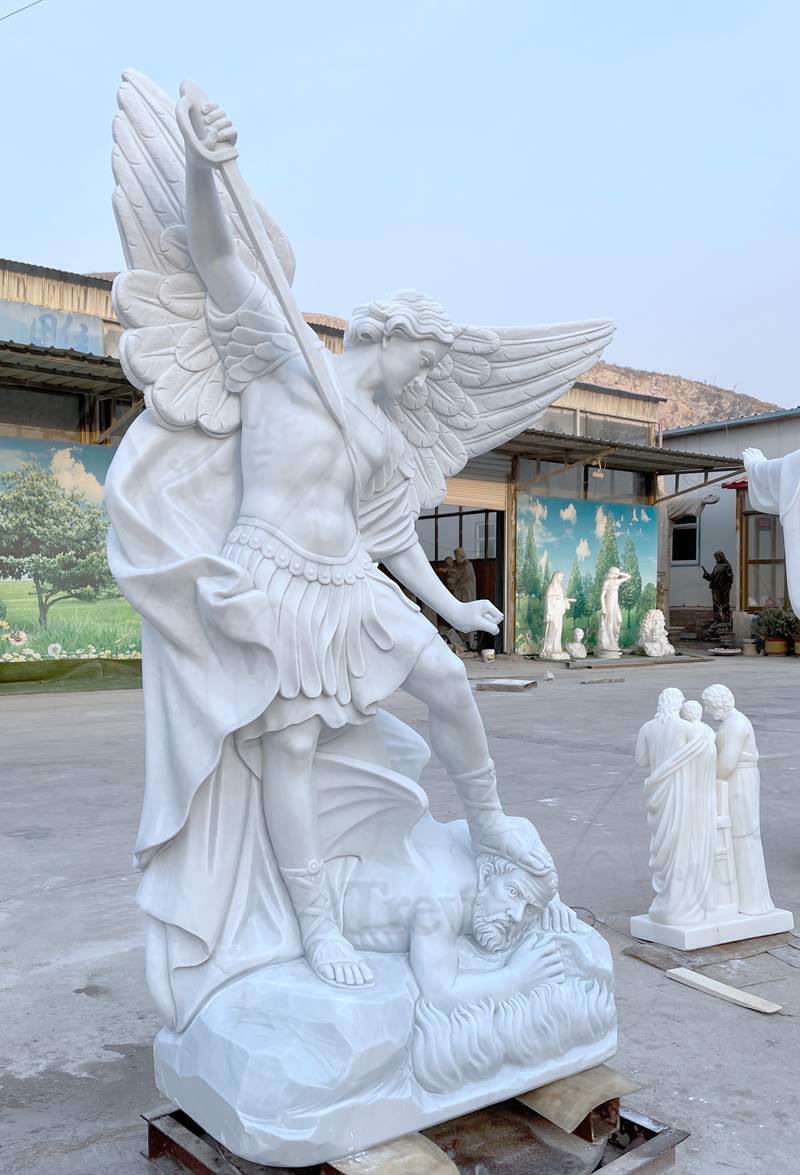 St. Michael Angel Statue Detail：