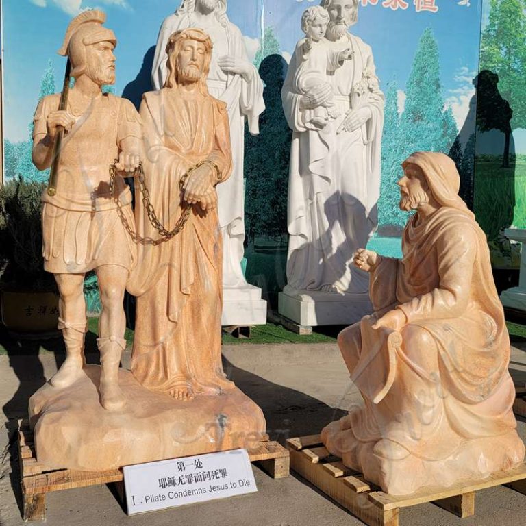 Where To Buy Religious Statues of Way of Cross? Trevi Marble Sculpture