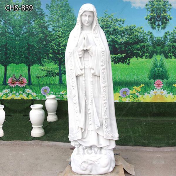 Marble Our Lady of Fatima Statue And Children Outdoor Decor for Sale CHS-839									