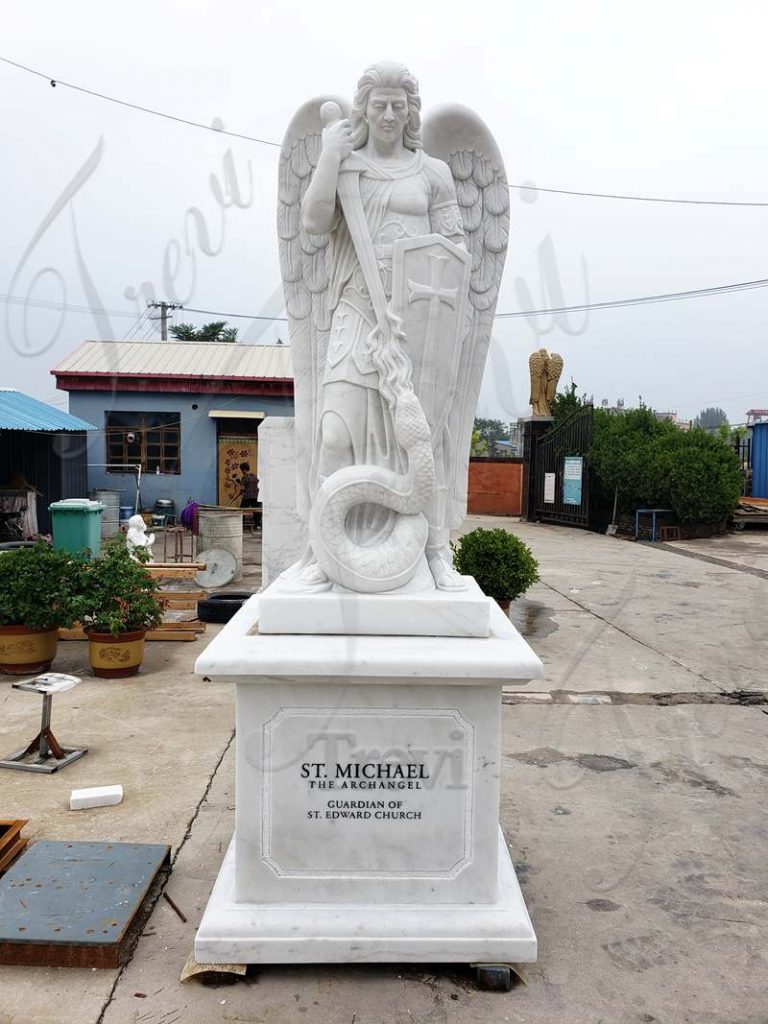 Marble Large Famous St Michael Statue Garden Decor for Sale CHS860